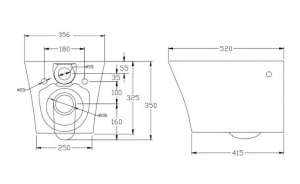 Подвесной унитаз BelBagno Flay-R BB506CH безободковый, белый