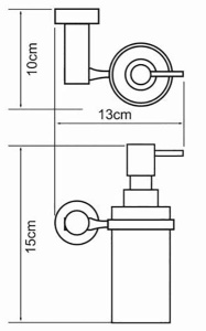 Дозатор для моющих средств Wasserkraft Donau K-9499