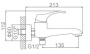 Смеситель для ванны Ledeme H42 L3242