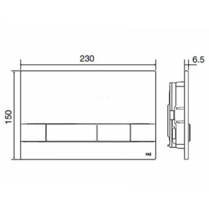 Система инсталляции OLI 80 4в1 888782 с клавишей смыва Narrow черная soft-touch, черный soft-touch