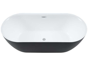 Акриловая ванна Aquanet Delight Black matte, 170х78