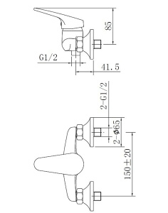 Смеситель для душа AV Engineering AVFCB5-A151-203