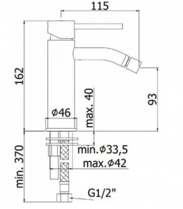 Смеситель для биде Paffoni Light LIG131ST