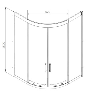 Душевой уголок AM.PM Gem Deep W90G-401A090WT, 90x90, прозрачный