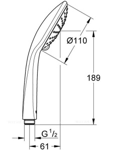 Душевая лейка Grohe Euphoria 27220000