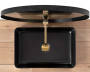 Умывальник Rea Avia Black Matt