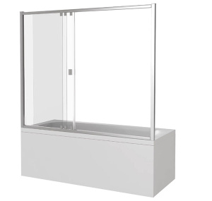Душевая шторка на ванну Good Door Screen WTW-G-CH, 120х140, матовый