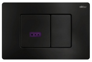Кнопка для инсталляции Abber AC0122SMB, черный матовый