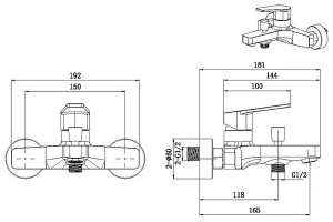 Смеситель для ванны Allen Brau Eclipse 5.E1003-00