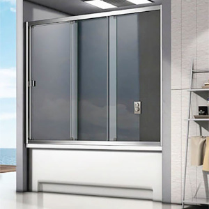 Душевая шторка на ванну Good Door Screen WTW-C-CH, 120х140, прозрачный