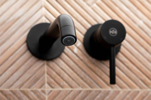 Смеситель для умывальника встраиваемый Armatura Moza Black 5039-810-81