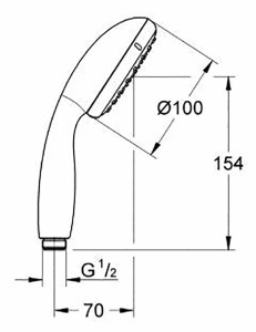 Душевая лейка GROHE Tempesta New I 27852001