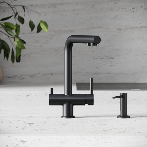 Смеситель для кухонной мойки Sancos Foster SC4014MB с подключением к фильтру воды