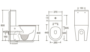 Напольный унитаз Cerutti Ortler MB CT9866 безободковый, черный матовый
