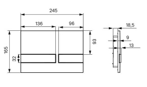 Кнопка для инсталляции Iddis Unifix 006 UNI06CHi77