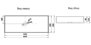 Умывальник CeramaLux 78189MHL-4