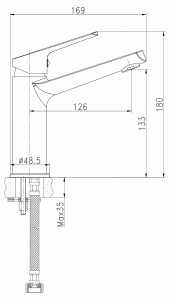 Смеситель для умывальника Cersanit Flavis A63037
