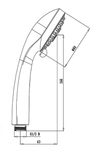Душевая лейка Lemark LM0223C