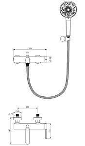 Набор смесителей Oliveeka OL-639017+88139017-BGM