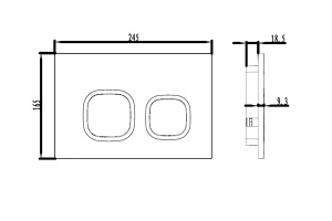Кнопка для инсталляции Iddis Unifix 040 UNI40MWi77