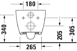 Подвесной унитаз Duravit Viu 2511090000, белый