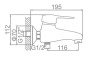 Смеситель для ванны Ledeme L3204