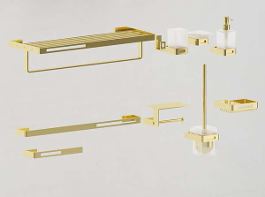 Держатель для полотенец Boheme Q Gold 10942-G / Matt Gold 10942-MG, золото