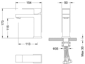 Смеситель для умывальника Timo Selene 2061/00F