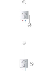 Смеситель встраиваемый Grohe Grohtherm SmartControl	29151LS0 термостатический