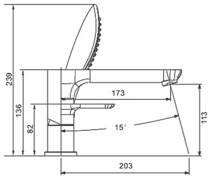 Смеситель на борт ванны Gappo Noar G1148