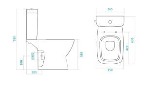 Напольный унитаз Santek Нео 1WH302470 (с крышкой Soft Close), белый