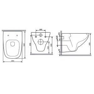 Подвесной унитаз AM.PM X-Joy FlashClean C851701SC