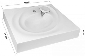 Умывальник Gran-Stone GS 4U белый