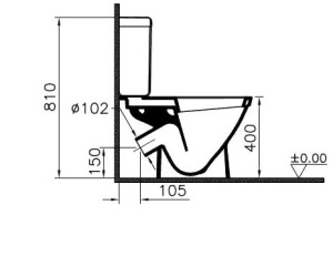 Напольный унитаз Vitra Norm Blanc 9837B099-7201 (сиденье Soft Close), белый