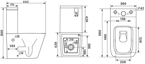 Напольный унитаз Timo Soli TK-301