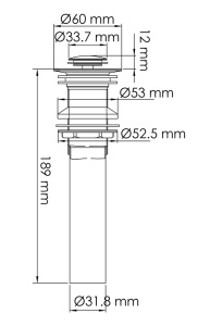 Донный клапан Wasserkraft A249