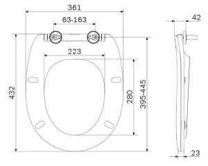 Сиденье для унитаза AM.PM Sense C747855WH Soft Close