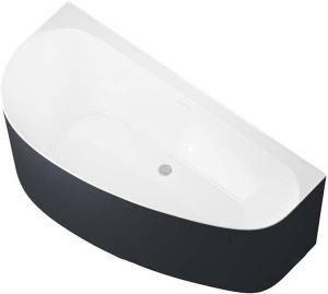 Акриловая ванна Allen Brau Priority 5 2.31005.20A/AM / 2.31005.21A/AM, 160х78, белый матовый, антрацит