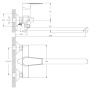 Смеситель для ванны Rossinka RS28-33