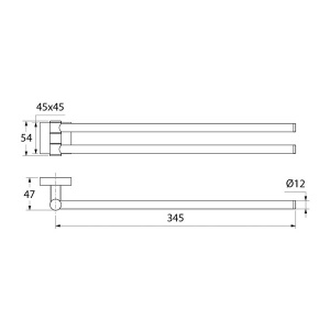 Держатель для полотенец Iddis Edifice EDISBR0i49