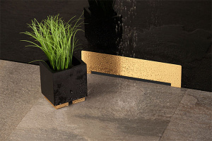 Душевой трап  Pestan Confluo Wall Gold золотой глянцевый