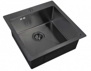 Кухонная мойка Zorg PVD 4551 / PVD 5151 / PVD 5951 / PVD 7551 Grafit, 45х51, графит