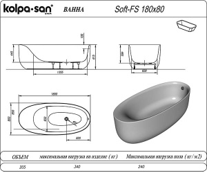 Акриловая ванна Kolpa-san Soft FS