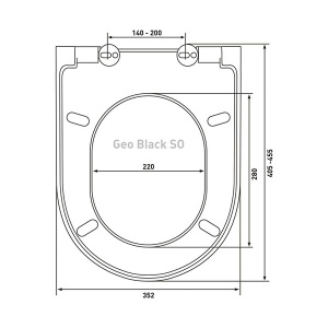 Крышка-сиденье Berges Geo Black SO 015113 с микролифтом