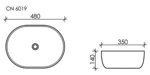Умывальник CeramicaNova Element CN6019