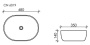 Умывальник CeramicaNova Element CN6019