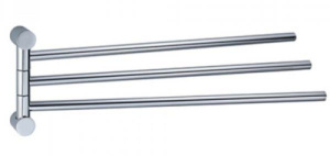 Держатель для полотенец Wasserkraft K-1033 / K-1033BLACK, хром