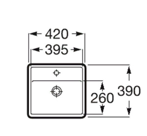 Умывальник Roca Gap A3270MM000