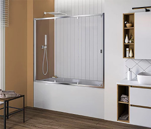 Душевая шторка на ванну Good Door Screen WTW-G-CH, 120х140, матовый