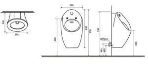 Писсуар Gid Q9507 сенсорный